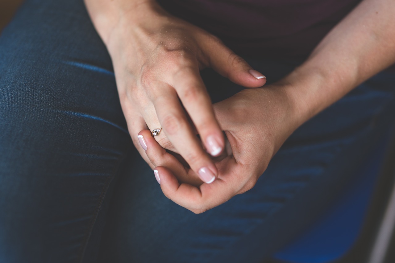 man's hands