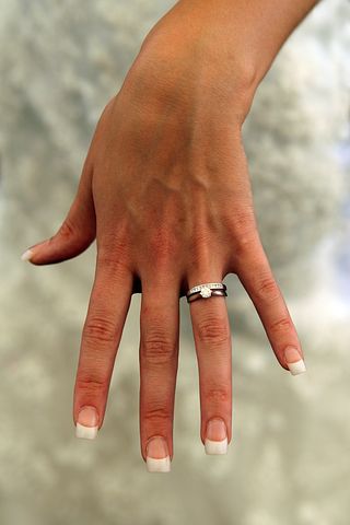 Woman's hand and rings